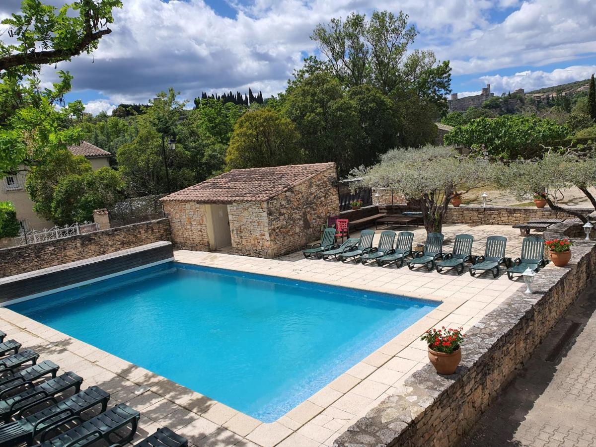 Logis Hotel Restaurant L'Escarbille Saint-Martin-dʼArdèche Bagian luar foto