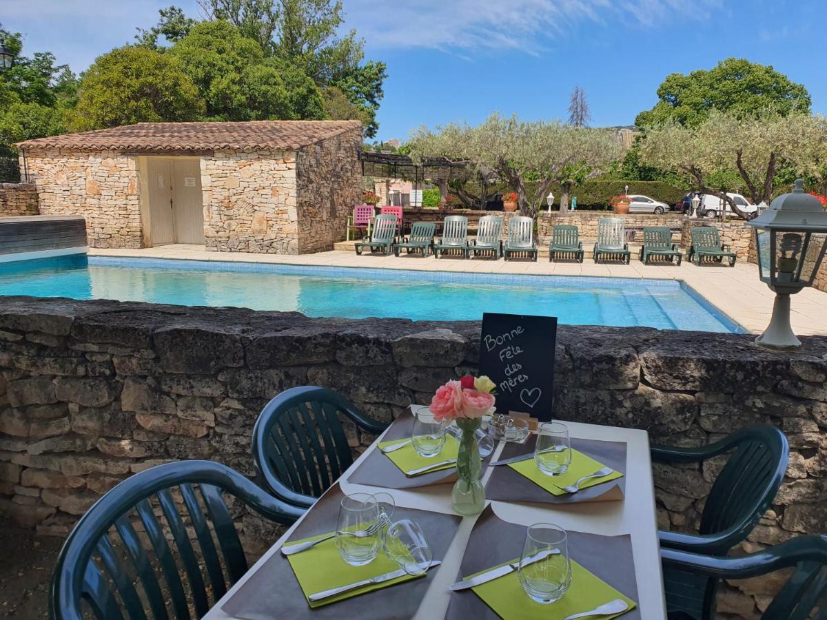 Logis Hotel Restaurant L'Escarbille Saint-Martin-dʼArdèche Bagian luar foto