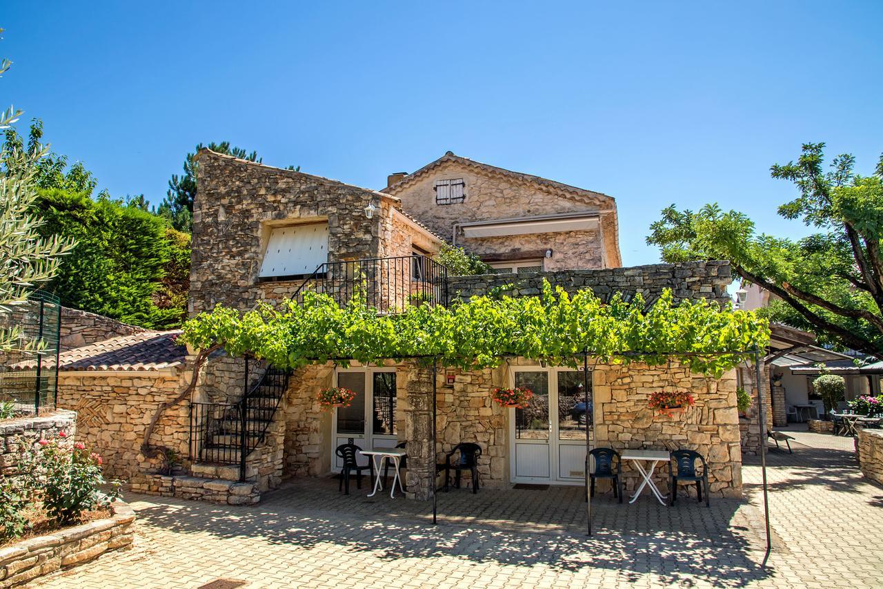 Logis Hotel Restaurant L'Escarbille Saint-Martin-dʼArdèche Bagian luar foto